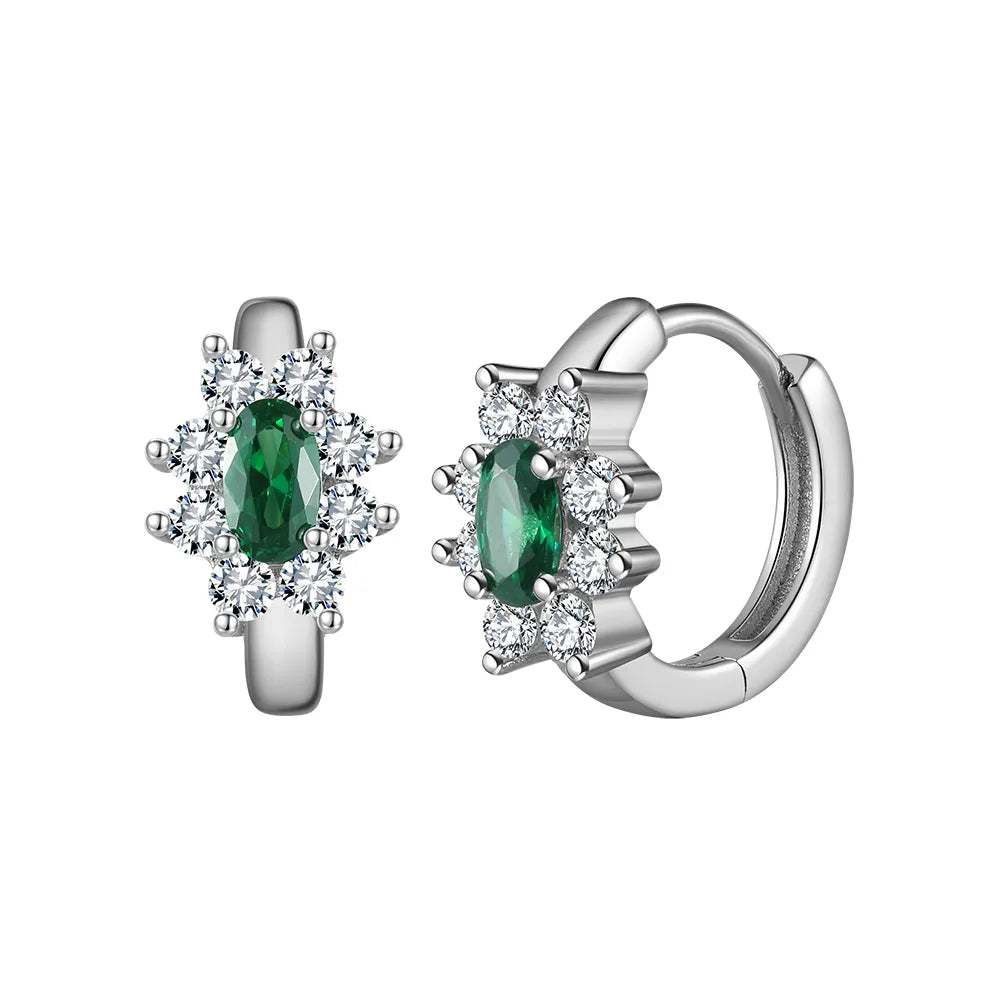 Boucles d'oreilles ÉMERAUDE