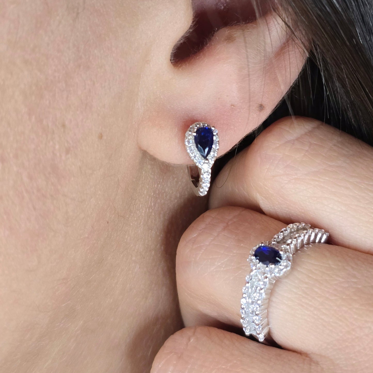 Boucles d'oreilles SAPHIR